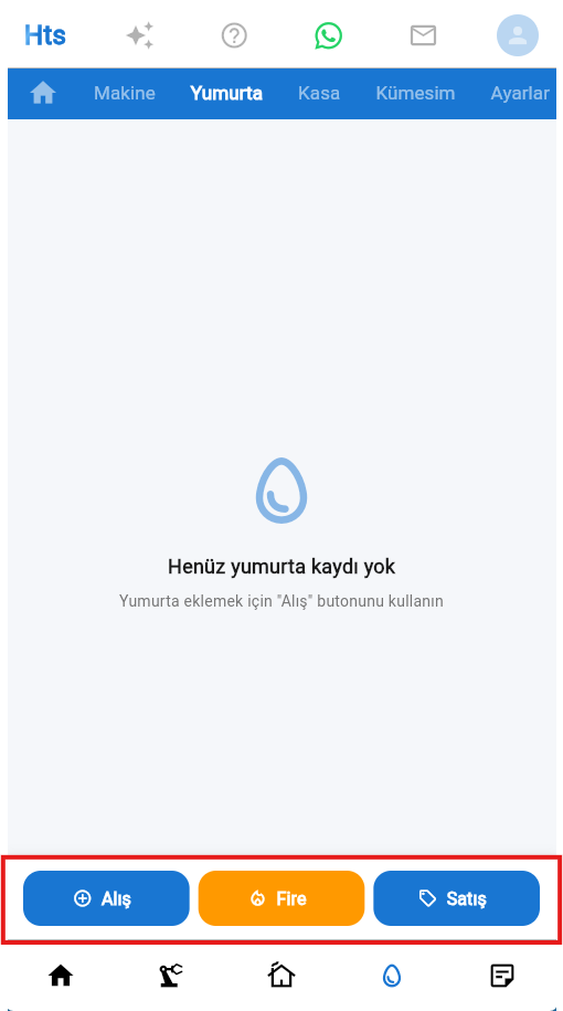 Hızlı İşlemler Ekranı